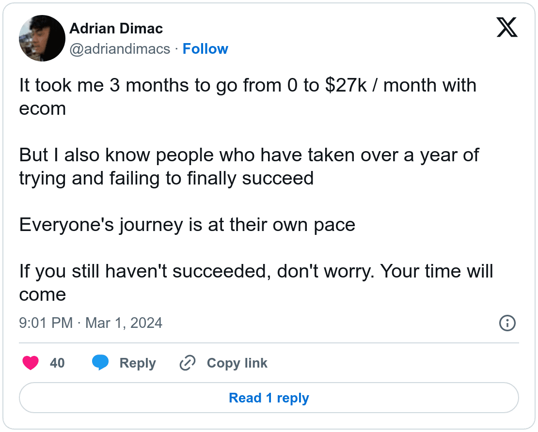 Screenshot Adrian Dimac Twitter