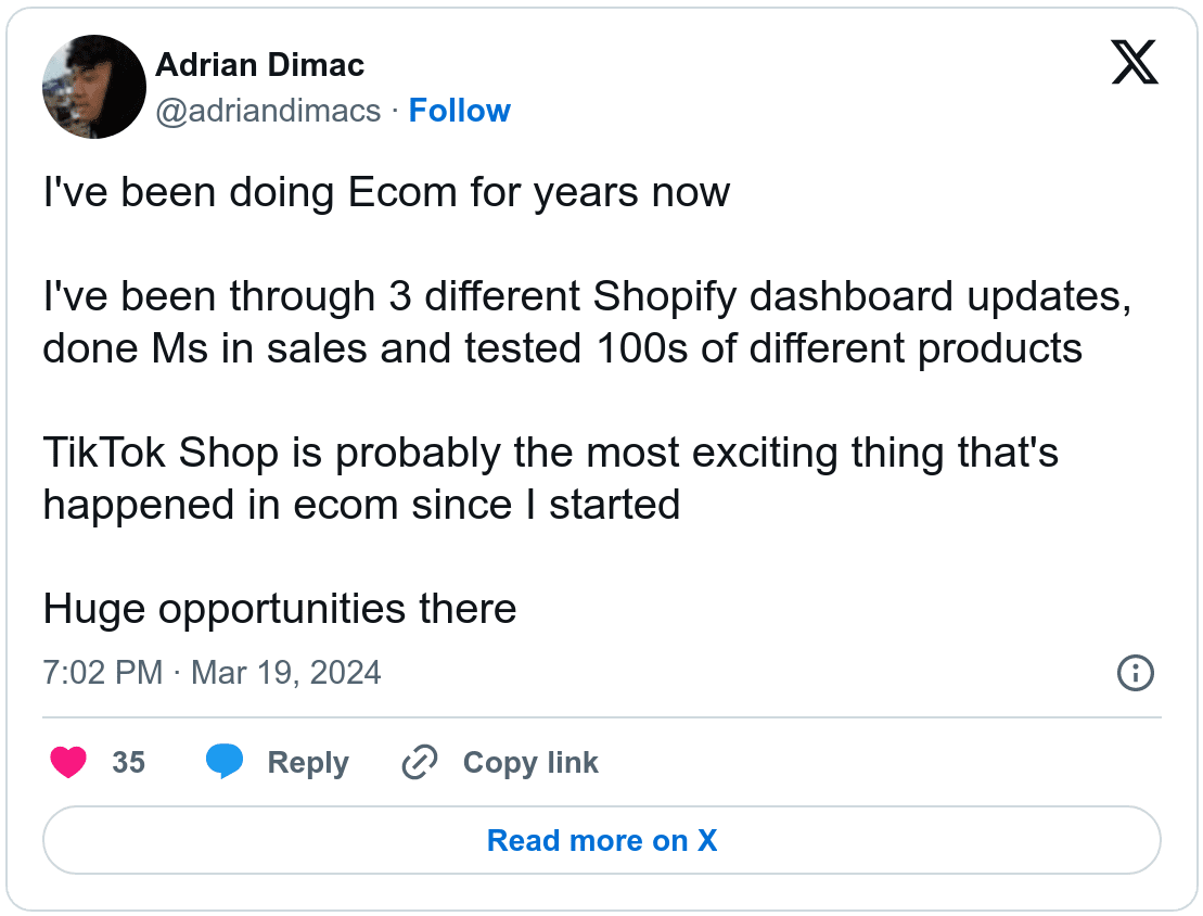 Screenshot Adrian Dimac Twitter
