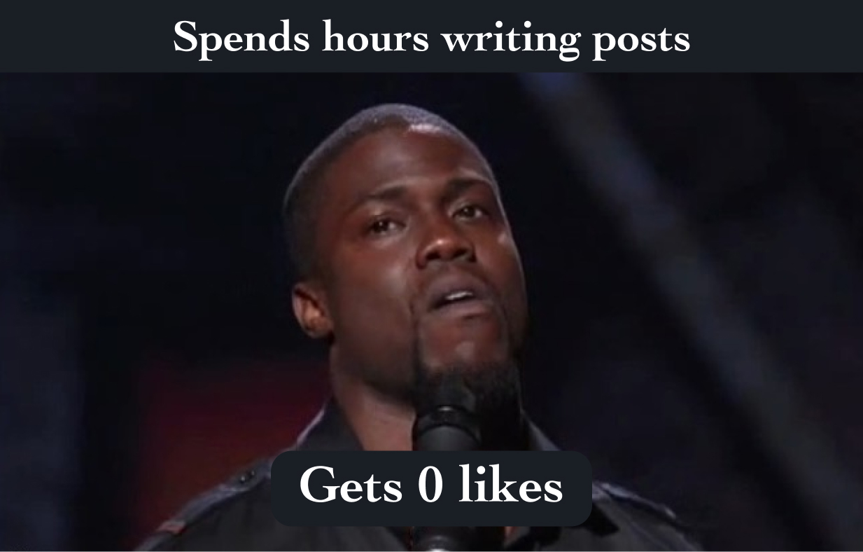 When get 0 likes