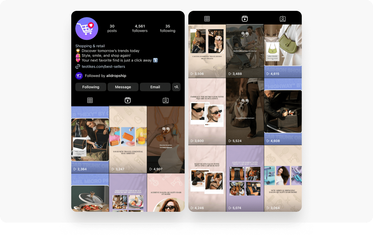 Boost your Social Media with ready-to-use product posts.