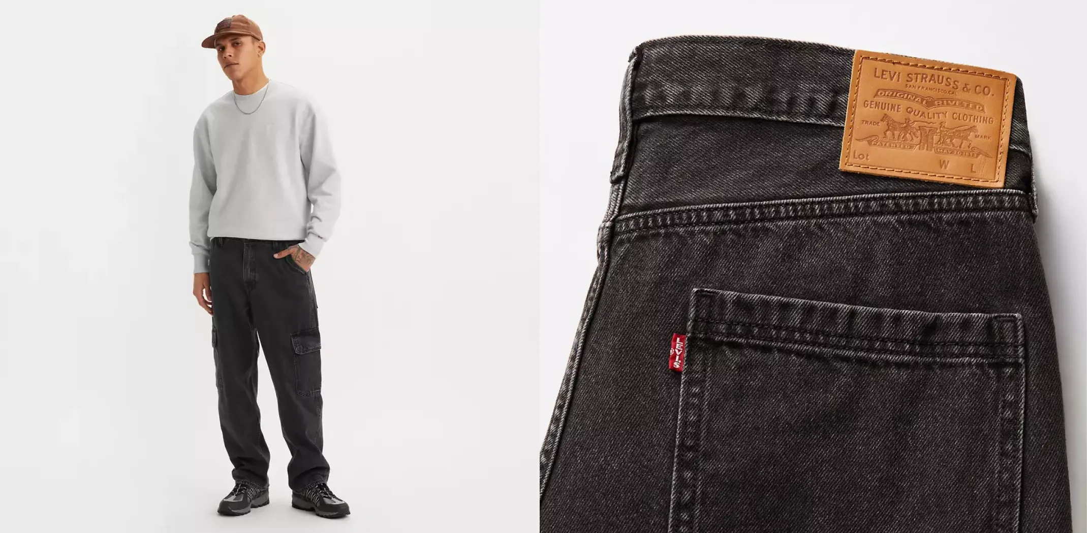 Clothing from Levi's for an article on the best men's clothing brands