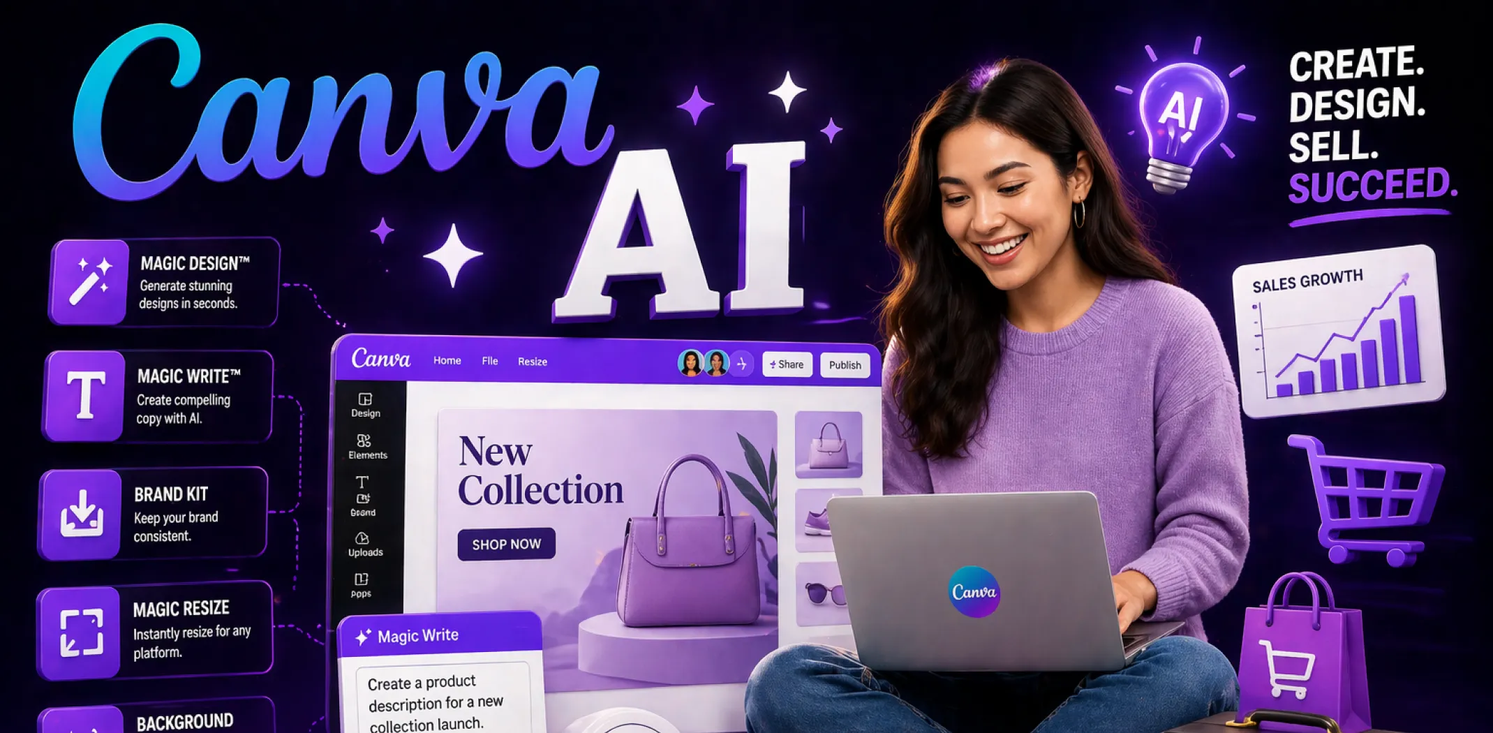 Featured image for an article on Canva AI