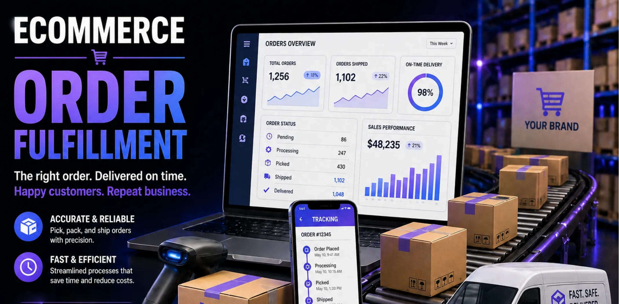 Featured image for an article on ecommerce order fulfillment