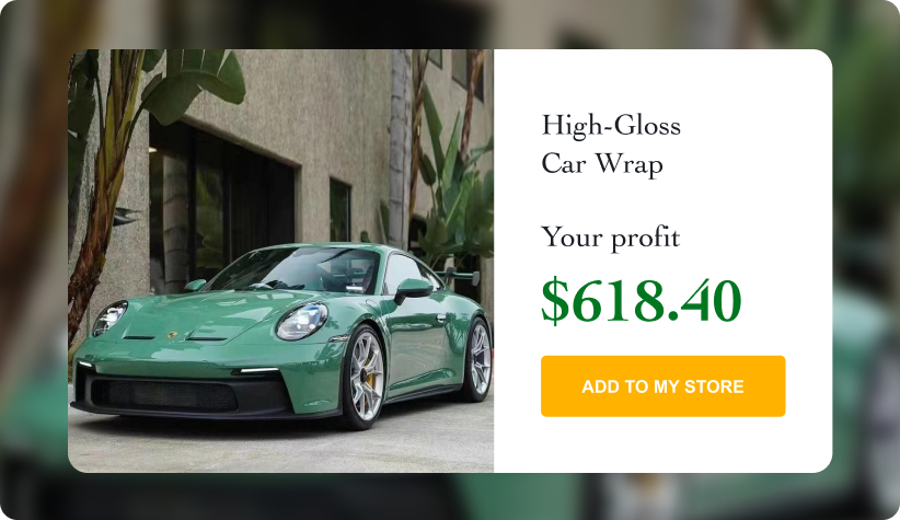 High-Gloss Car Wrap