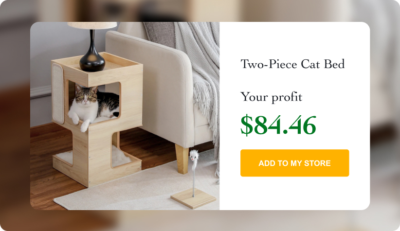 Two-Piece Cat Bed
