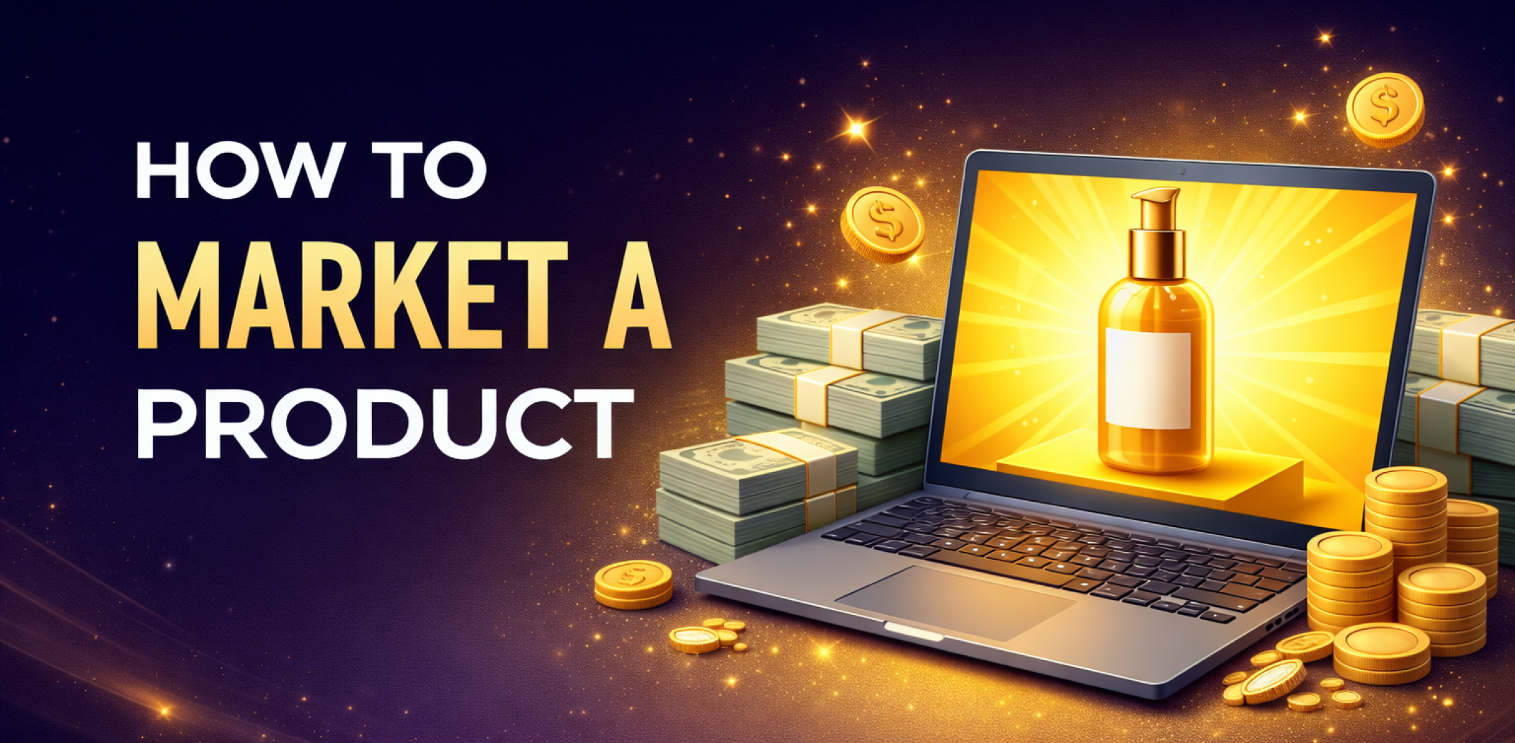 Featured image for the article about how to market a product.